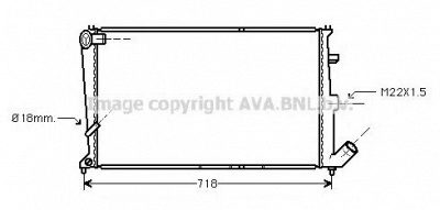 AVA QUALITY COOLING cn2076 -  Радиатор, охлаждение двигателя